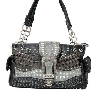 Country Cowgirl Purses for Women Shoulder Bag Western Gift Flower Buckle Handbag